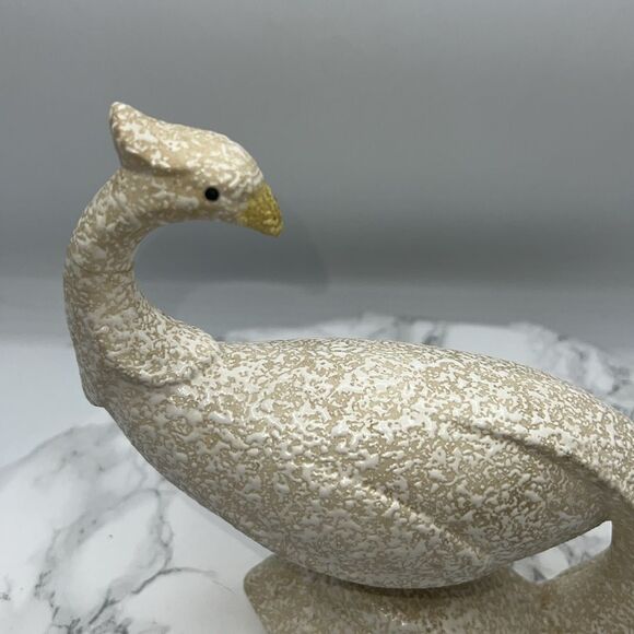 MADDUX OF CALIFORNIA VINTAGE 1950-1960s MCM Splatterware Peacock Figurine - Picture 2 of 5